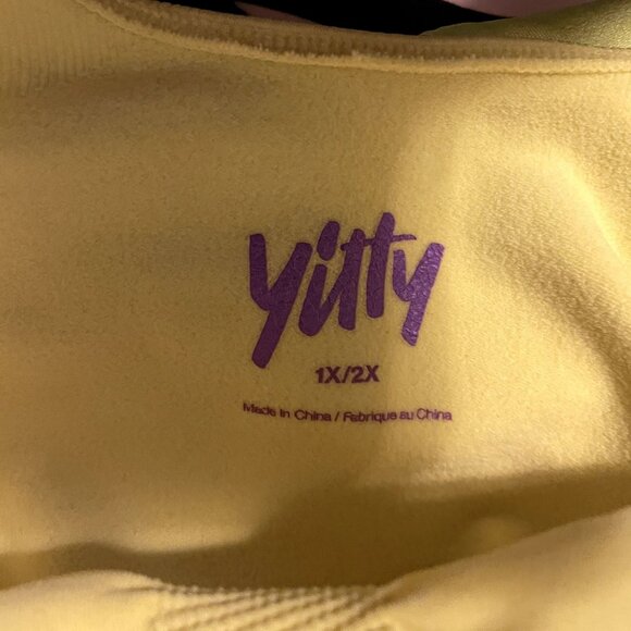 Yitty Limited Edition Color Yellow Nearly Naked Shaping Thong Bodysuit 2X - Picture 4 of 6